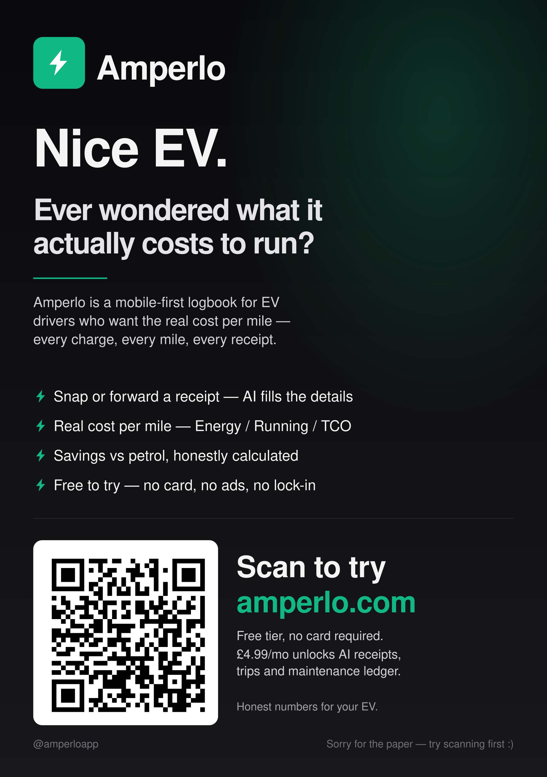 A5 windscreen flyer